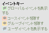 非表示にした例