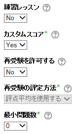 評定オプション