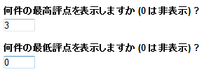 最高最低評点