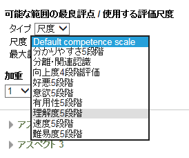 可能な範囲の最良評点